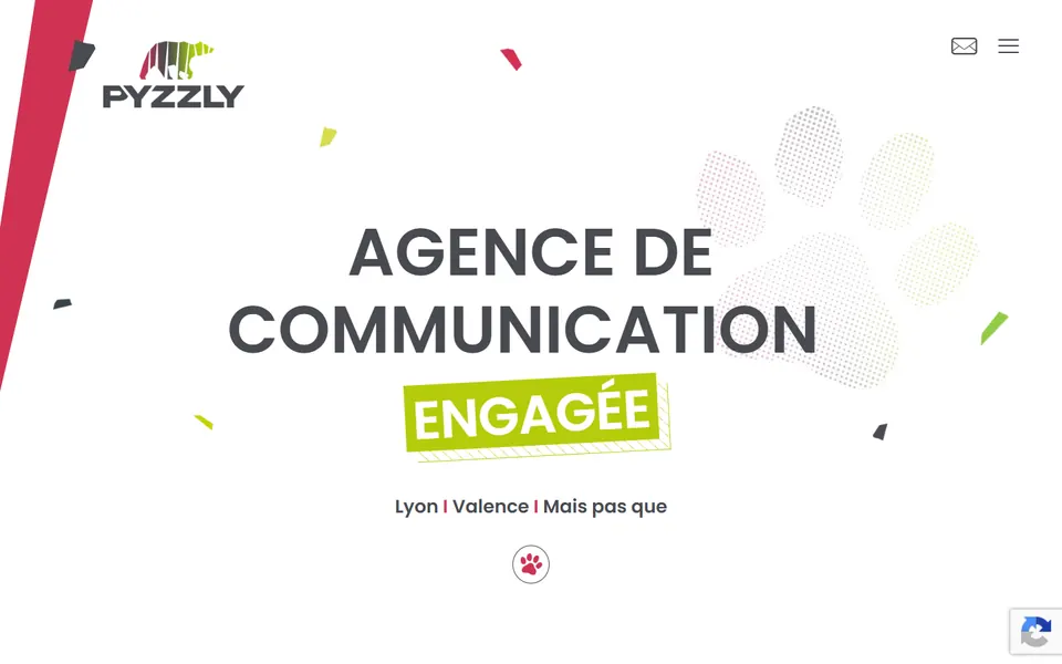 Page d’accueil du site de Pyzzly